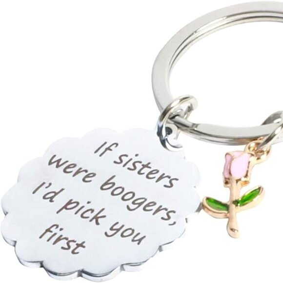 Bag Charm Key Chain💗If Sisters were Boogers🩷 - Picture 6 of 6